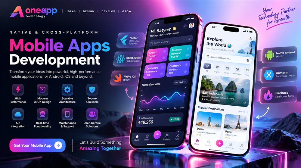 One App Technology | One Software & Mobile App Development Company India